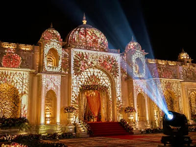 3D Projection wedding service visual