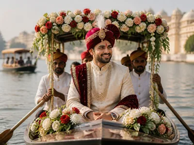Boat Entry wedding service visual