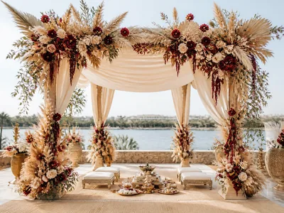 Boho Theme wedding service visual