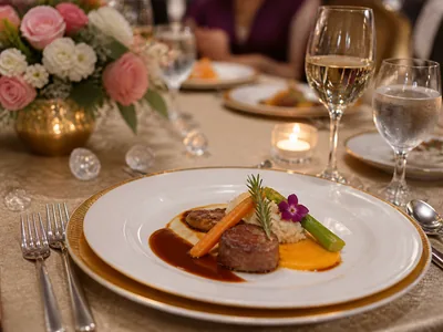 Continental Cuisine wedding service visual
