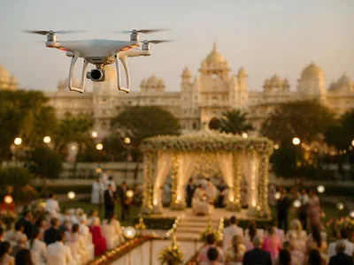 Drone Photography wedding service visual