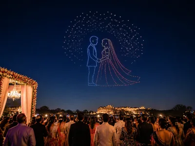 Drone Shows wedding service visual