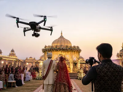 Drone Videography wedding service visual