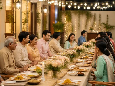 Family Dinner wedding service visual