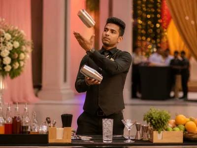 Flair Bartending wedding service visual