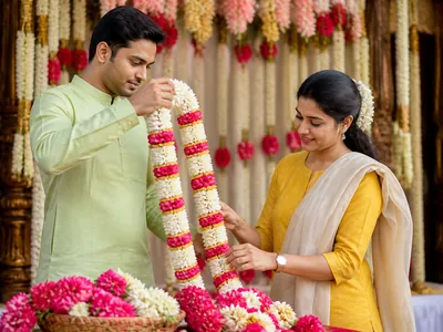 Flower Garlands wedding service visual
