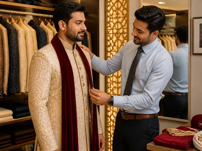 Groom Outfit Assistance wedding service visual