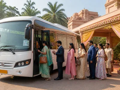 Guest Transportation wedding service visual