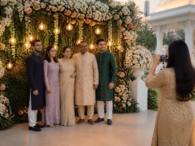 Immersive Photo Zones wedding service visual