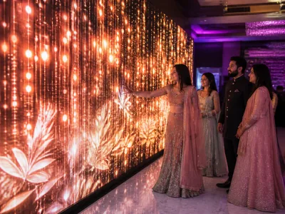 Interactive LED Installations wedding service visual