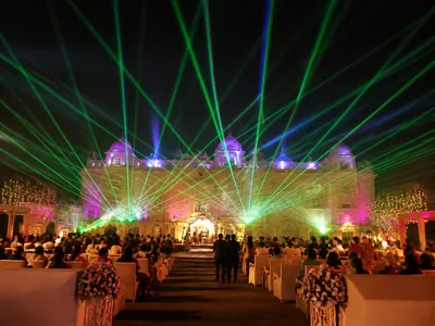 Laser Shows wedding service visual