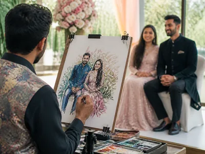Live Artist wedding service visual