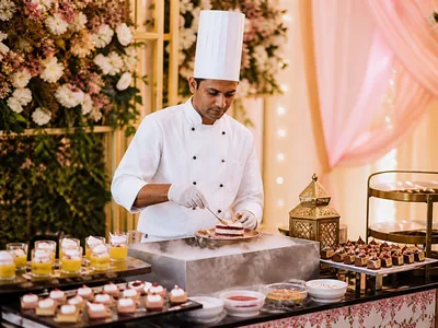Live Dessert Station wedding service visual