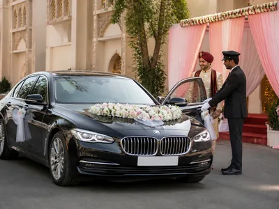 Luxury Car Rental wedding service visual