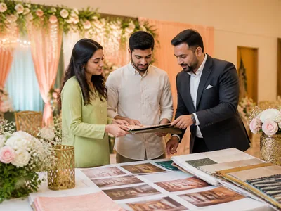 Material Collection wedding service visual