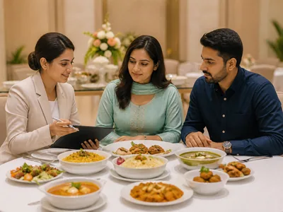 Menu Tasting wedding service visual