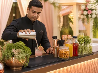 Mixology wedding service visual