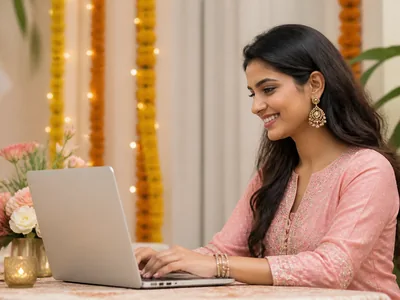Online RSVP wedding service visual