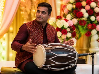 Percussionist wedding service visual
