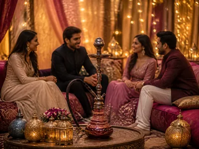 Shisha Lounge where legally permitted wedding service visual