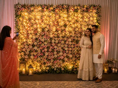 Social Media Wall wedding service visual
