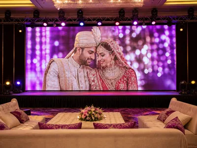 Video Walls wedding service visual
