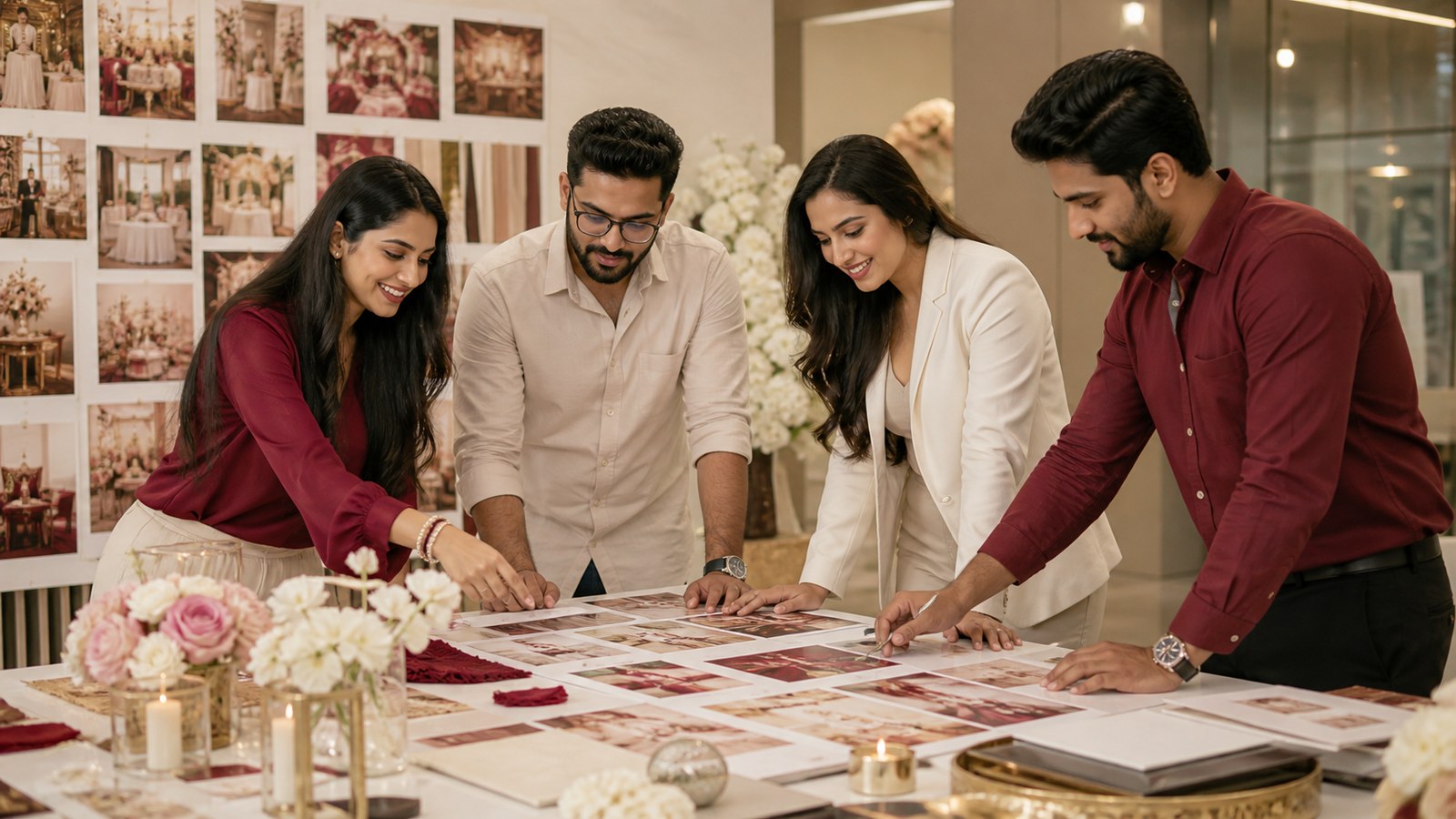 Professional wedding planning team collaboration for Gurugram