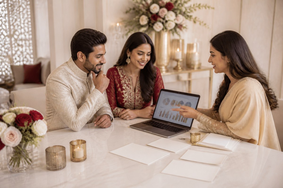 Wedding Finance & Procurement — Budget creation and allocation planning visual
