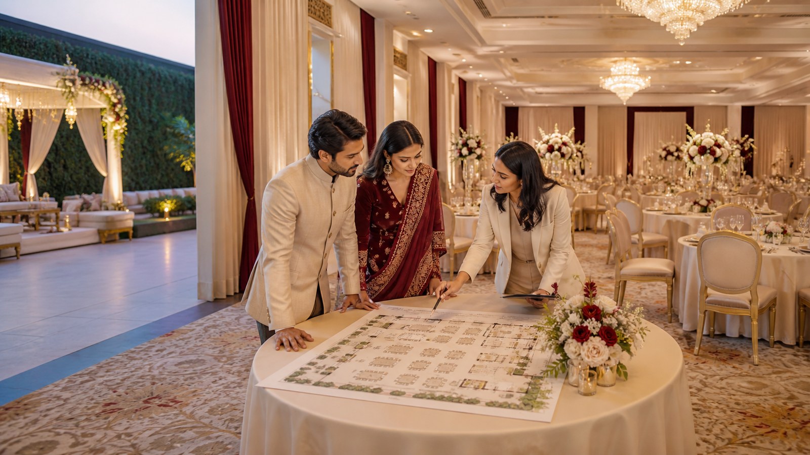 Wedding planning guide and checklist editorial visual in Delhi NCR